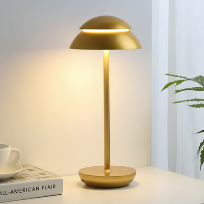 Stilvolle Aluminium-Tischlampe mit Dimmfunktion