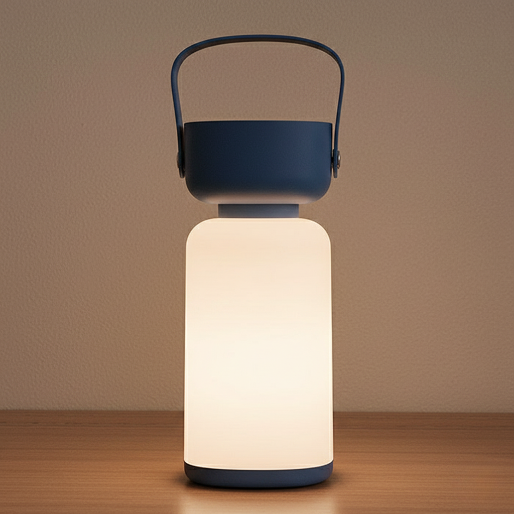Wasserdichte LED-Tischlampe – Tragbar und modern im zylindrischen Design