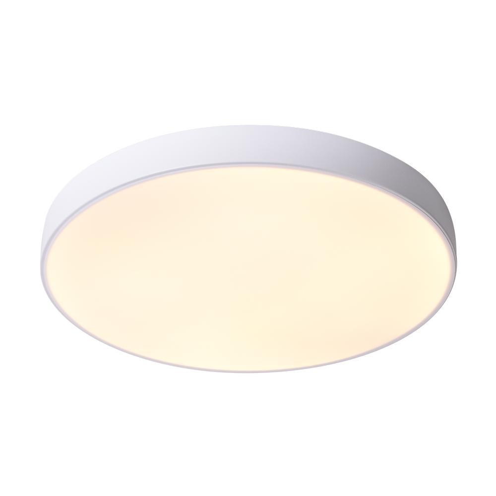 Erda – Moderne LED-Deckenleuchte mit Acrylschirm (Schwarz, 40/50 cm)
