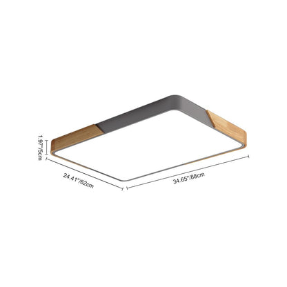 Löla – Moderne LED-Deckenleuchte mit Holz und Acryl-Diffusor