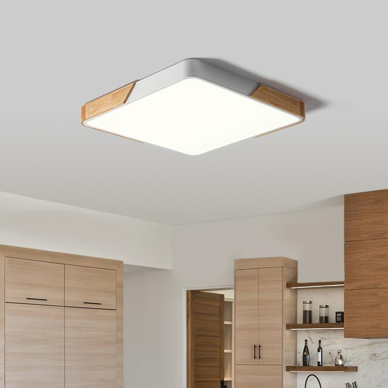 Löla – Moderne LED-Deckenleuchte mit Holz und Acryl-Diffusor