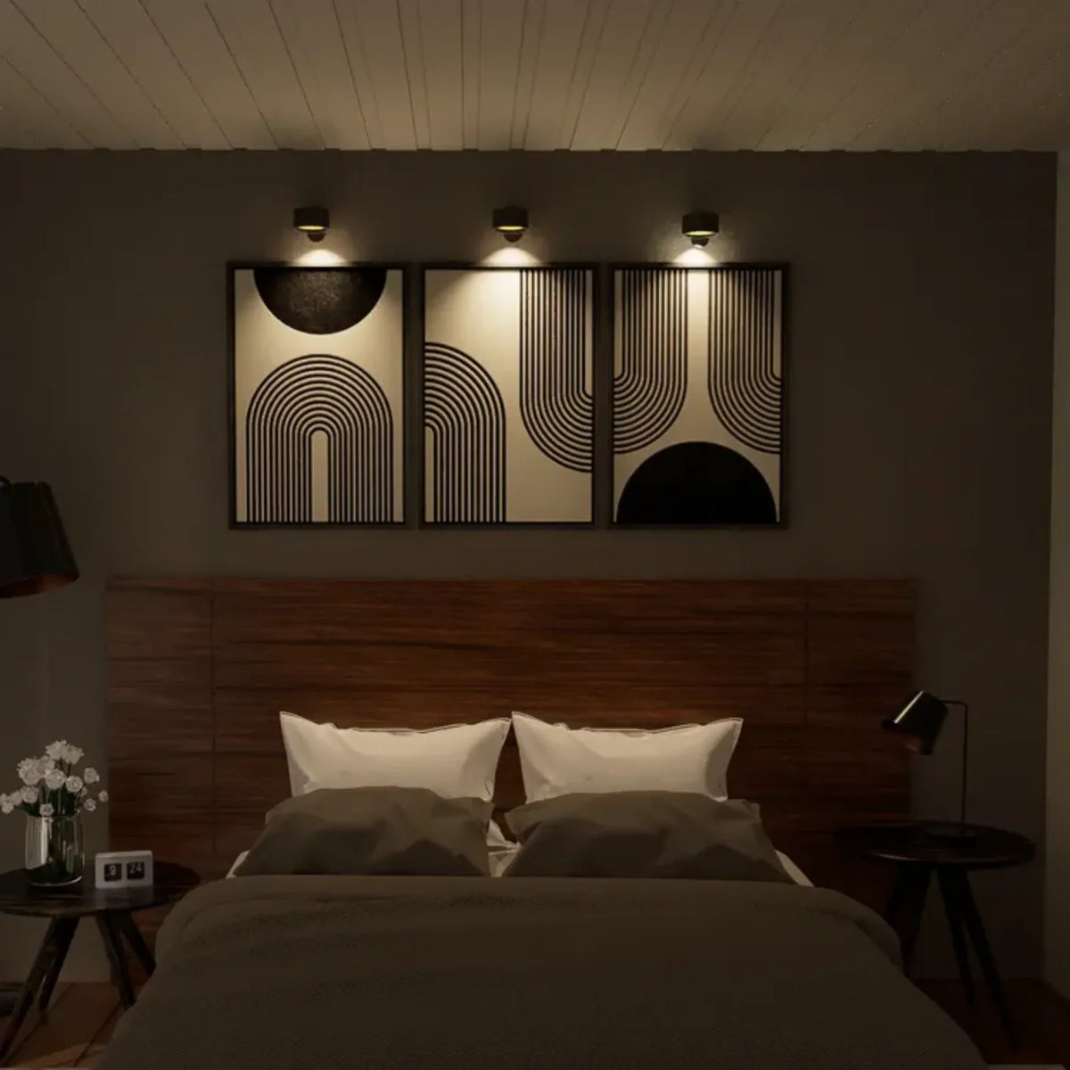 Multifunktionale kabellose Wandlampe – Aufladbar, Dimmbar und mit 360°-Drehung
