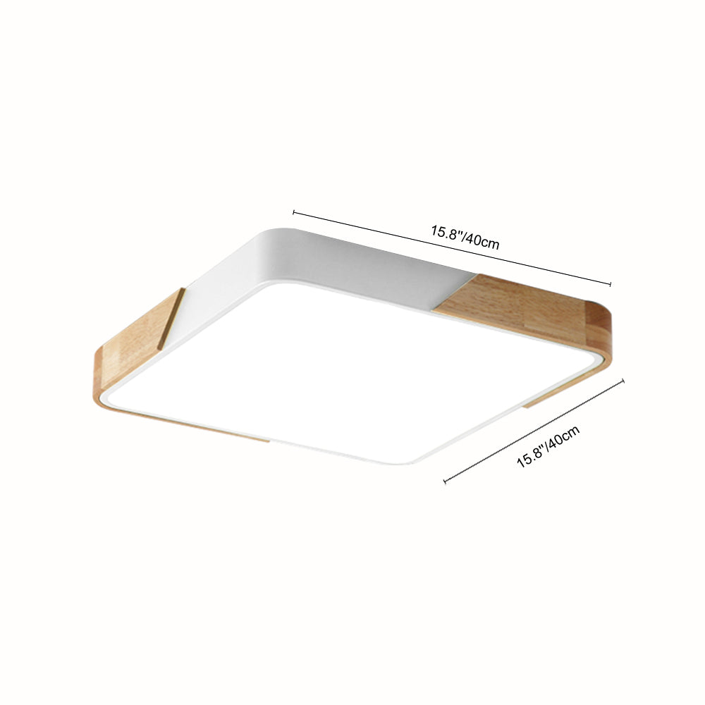 Löla – Moderne LED-Deckenleuchte mit Holz und Acryl-Diffusor
