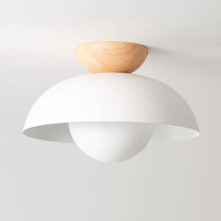 Moderne minimalistische Halbeinbau-Deckenleuchte