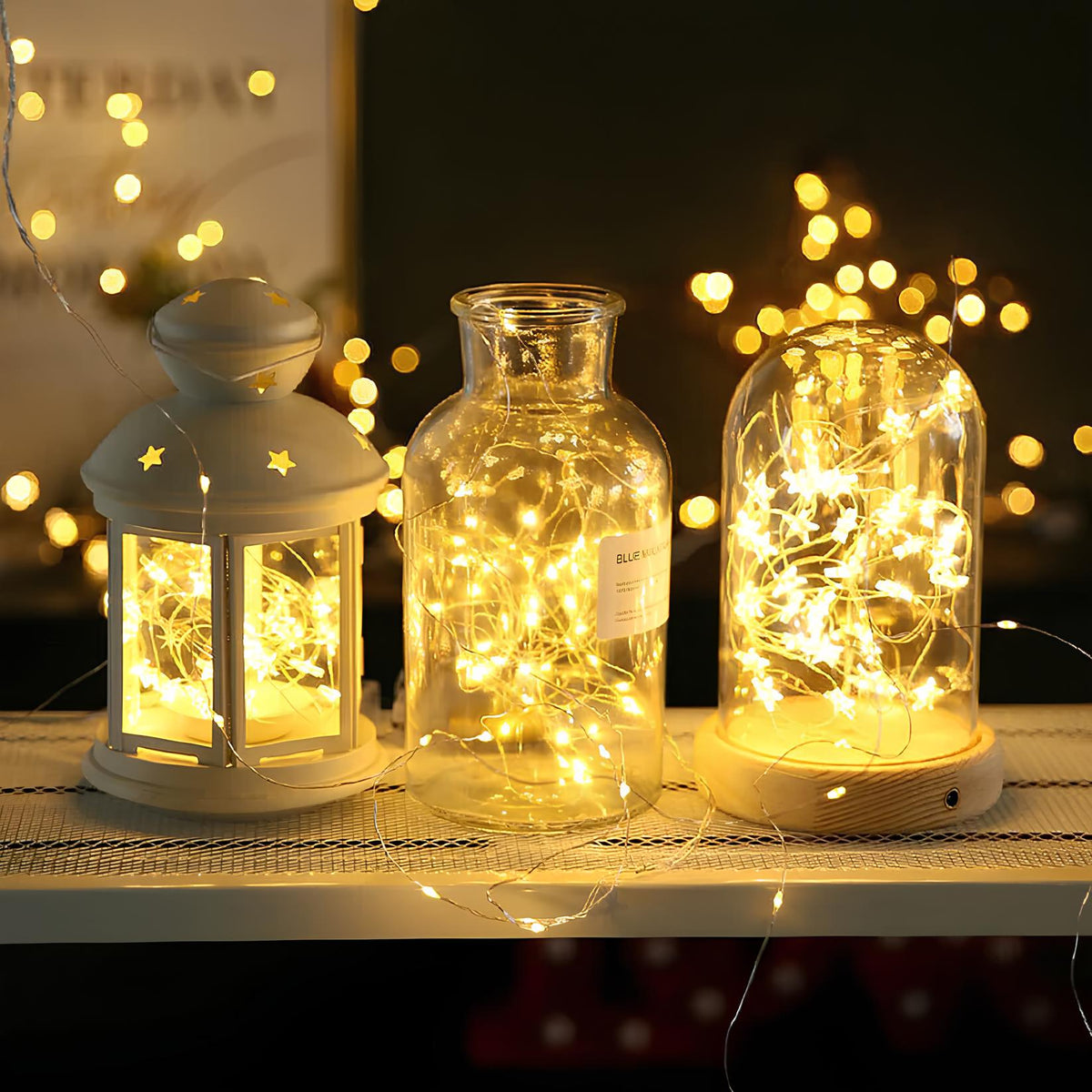 Solar-Gartenbeleuchtung – wasserdichte LED-Lichterkette für Garten und Terrasse