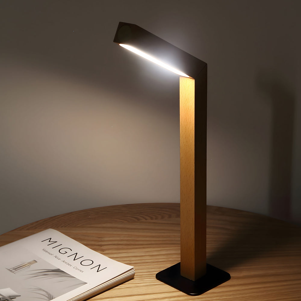 Tischlampe mit Touch-Steuerung, linearer LED-Beleuchtung und 360° verstellbarem Kopf