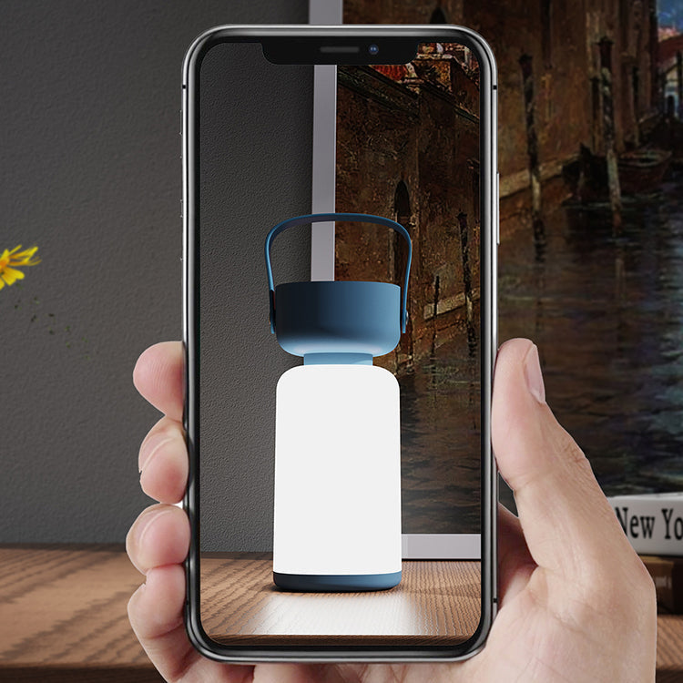 Wasserdichte LED-Tischlampe – Tragbar und modern im zylindrischen Design