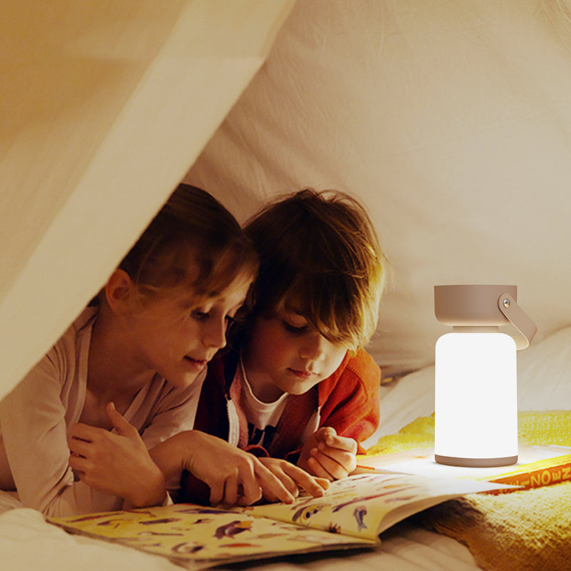 Wasserdichte LED-Tischlampe – Tragbar und modern im zylindrischen Design