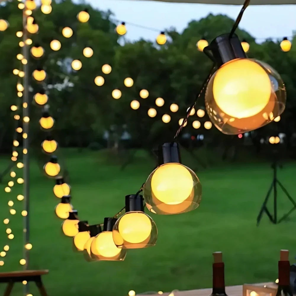 Hawai Solar-Lichterkette – Warmes LED-Stimmungslicht mit Fernbedienung