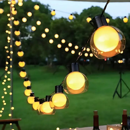 Hawai Solar-Lichterkette – Warmes LED-Stimmungslicht mit Fernbedienung