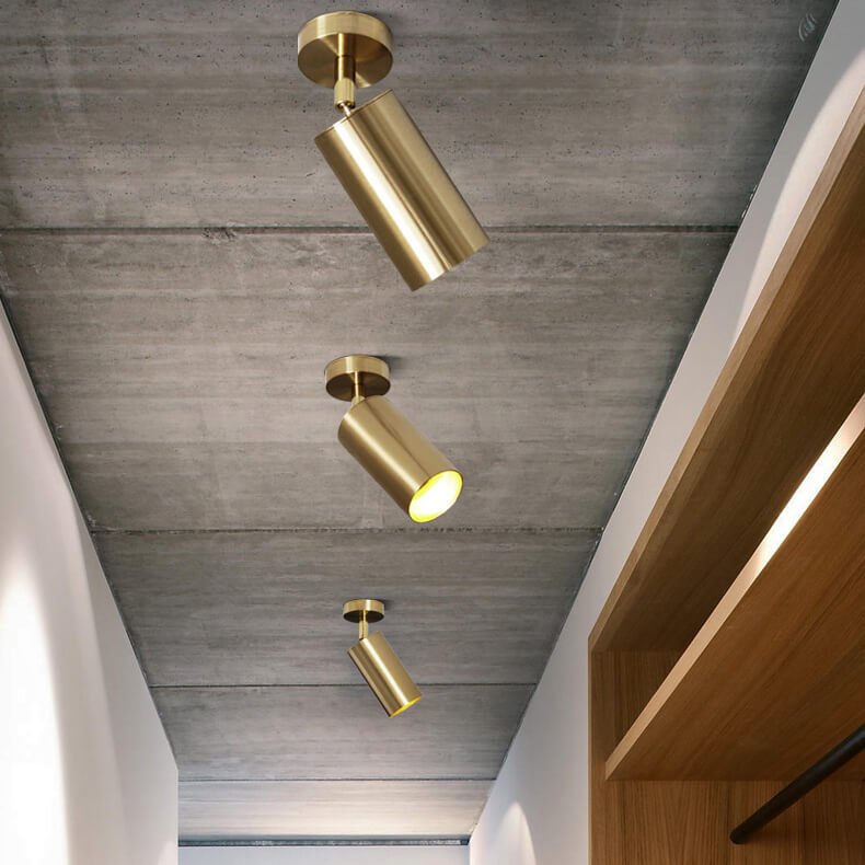 Moderner Eleganter Goldener Spotstrahler