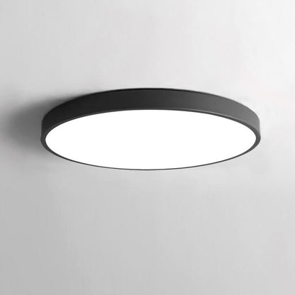 Erda – Moderne LED-Deckenleuchte mit Acrylschirm (Schwarz, 40/50 cm)