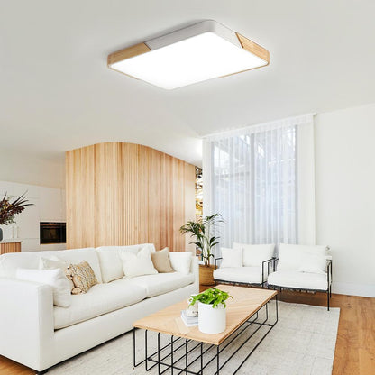 Löla – Moderne LED-Deckenleuchte mit Holz und Acryl-Diffusor