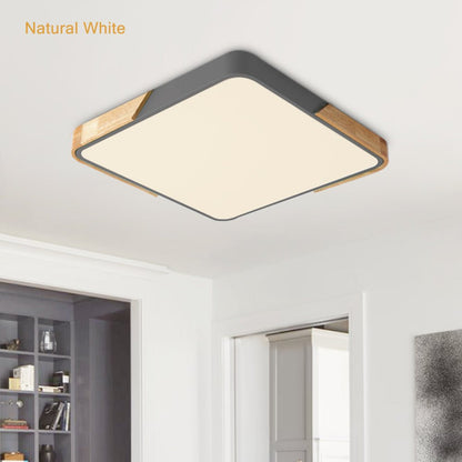Löla – Moderne LED-Deckenleuchte mit Holz und Acryl-Diffusor