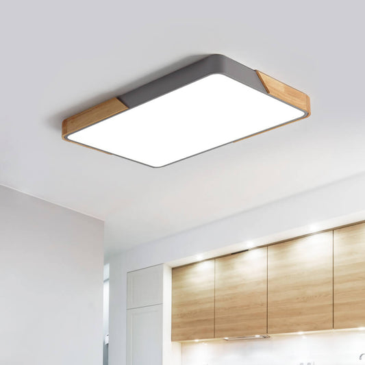 Löla – Moderne LED-Deckenleuchte mit Holz und Acryl-Diffusor