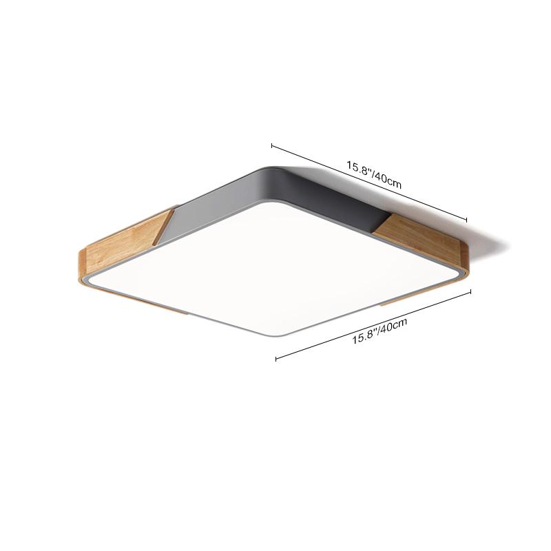 Löla – Moderne LED-Deckenleuchte mit Holz und Acryl-Diffusor