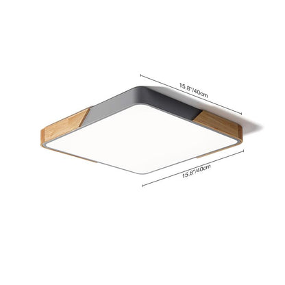 Löla – Moderne LED-Deckenleuchte mit Holz und Acryl-Diffusor