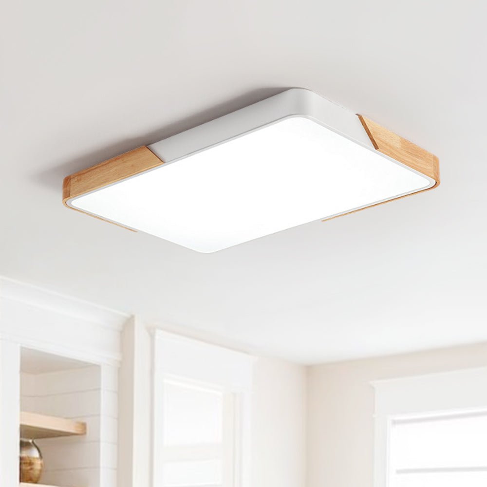Löla – Moderne LED-Deckenleuchte mit Holz und Acryl-Diffusor