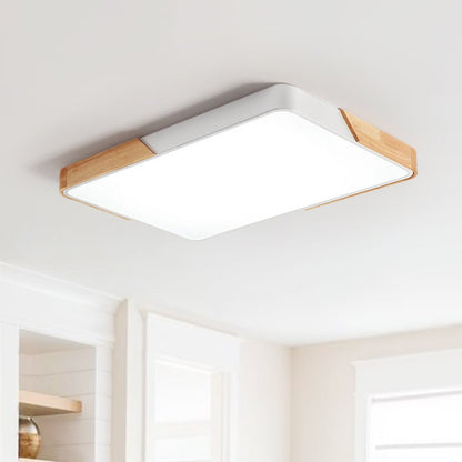 Löla – Moderne LED-Deckenleuchte mit Holz und Acryl-Diffusor