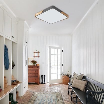 Löla – Moderne LED-Deckenleuchte mit Holz und Acryl-Diffusor