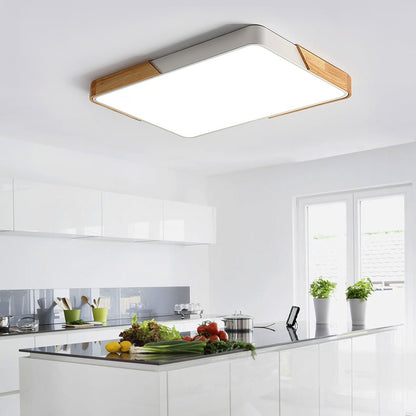 Löla – Moderne LED-Deckenleuchte mit Holz und Acryl-Diffusor