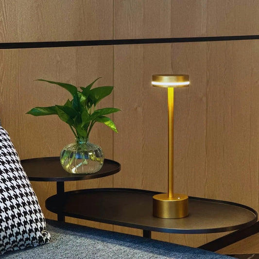 Elegante kabellose Tischlampe mit drei Lichtfarben und Dimmfunktion