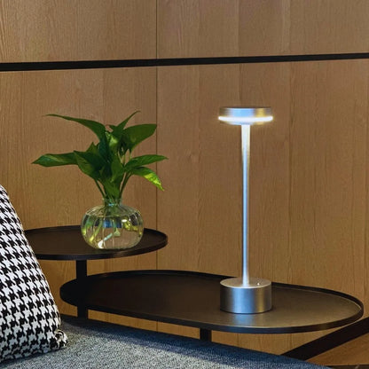 Elegante kabellose Tischlampe mit drei Lichtfarben und Dimmfunktion