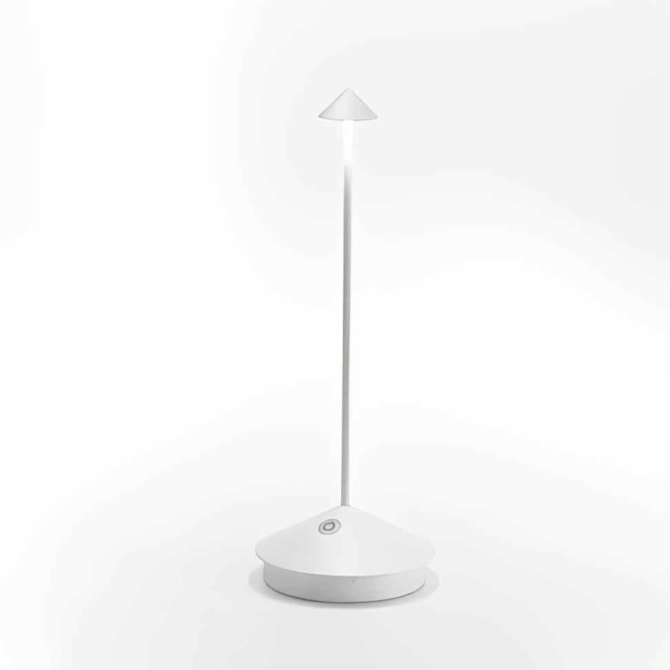 Skandinavische minimalistische Tischlampe mit dimmbarer LED und kabellosem Design
