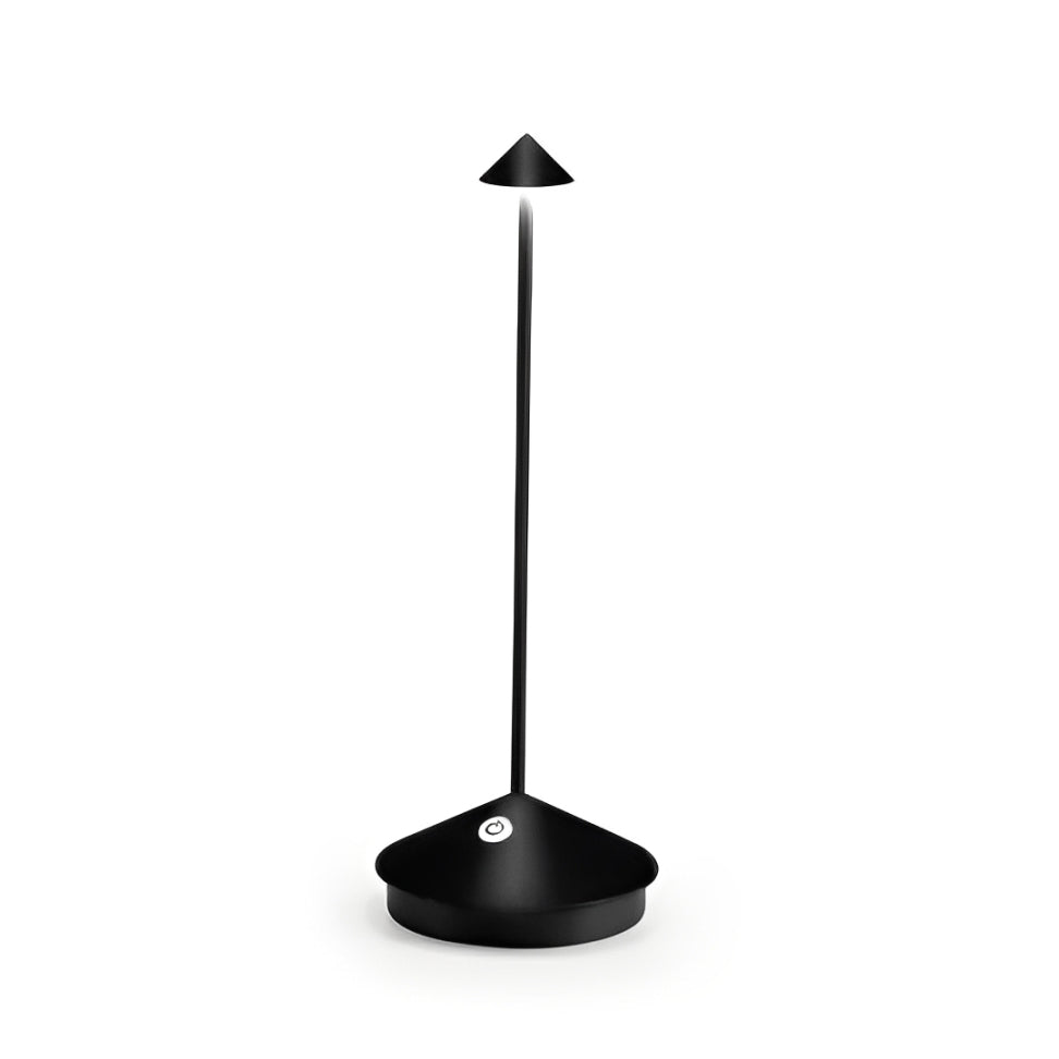 Skandinavische minimalistische Tischlampe mit dimmbarer LED und kabellosem Design